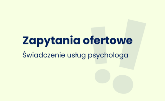 Zapytanie ofertowe - Psycholog - GRONO 2027-2029